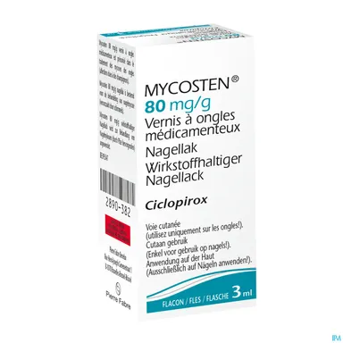 Mycosten 80mg/g Nagellak Flesje 3ml