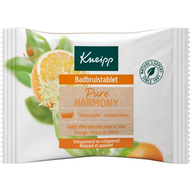 Kneipp Badbruistablet Totale Balans Oranje- en Lindebloesem 80g
