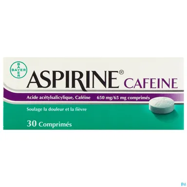 Aspirine cafeïne 30 tabletten