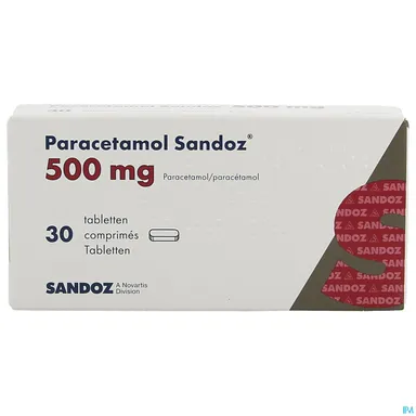Paracetamol Sandoz 500mg 30 Comprimés