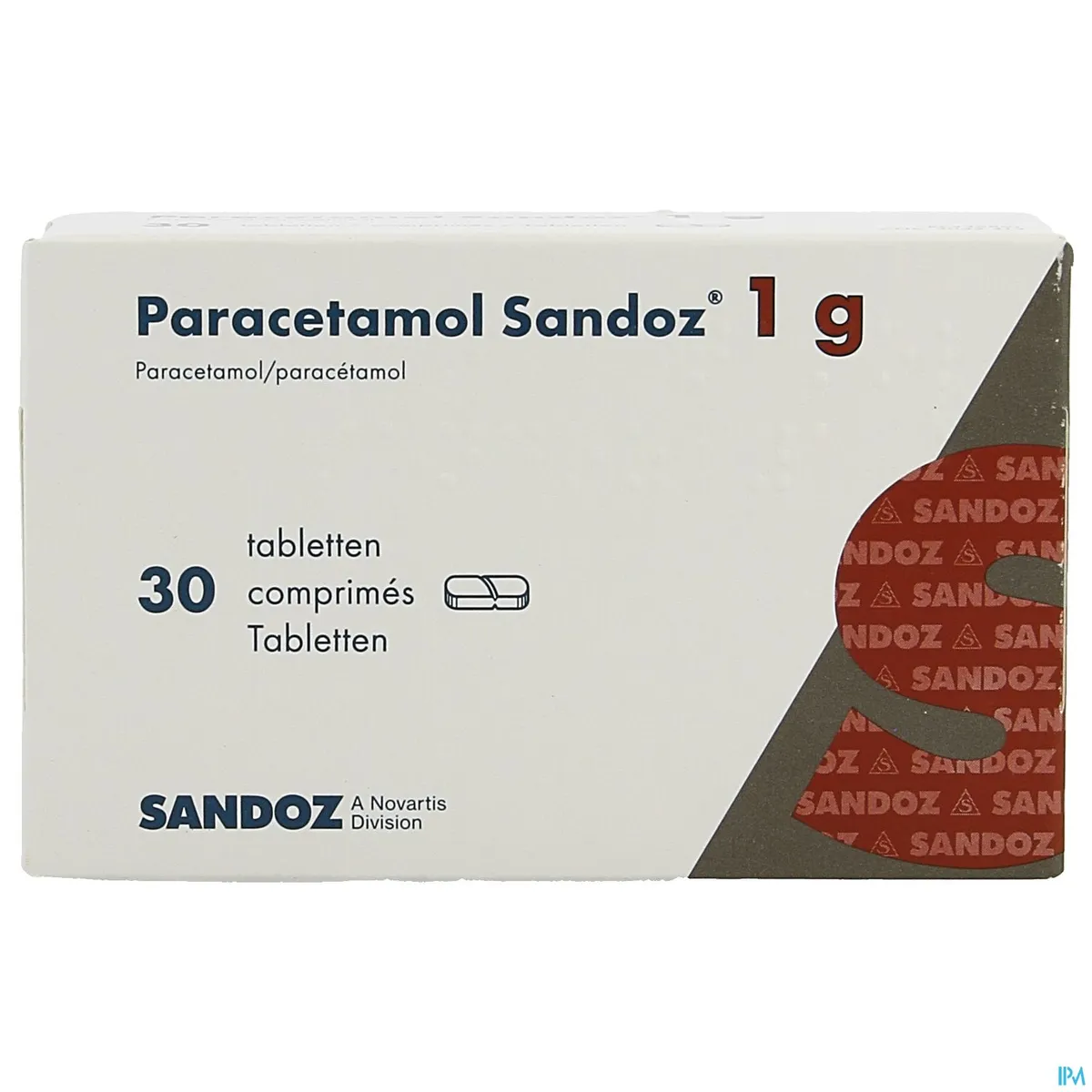 Paracetamol Sandoz 1g 30 Comprimés