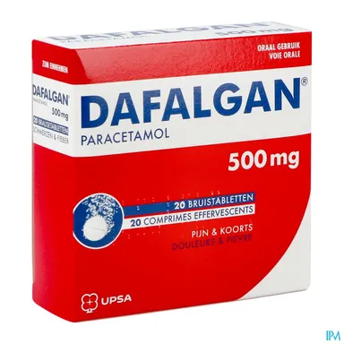 Dafalgan 500mg 20 bruistabletten