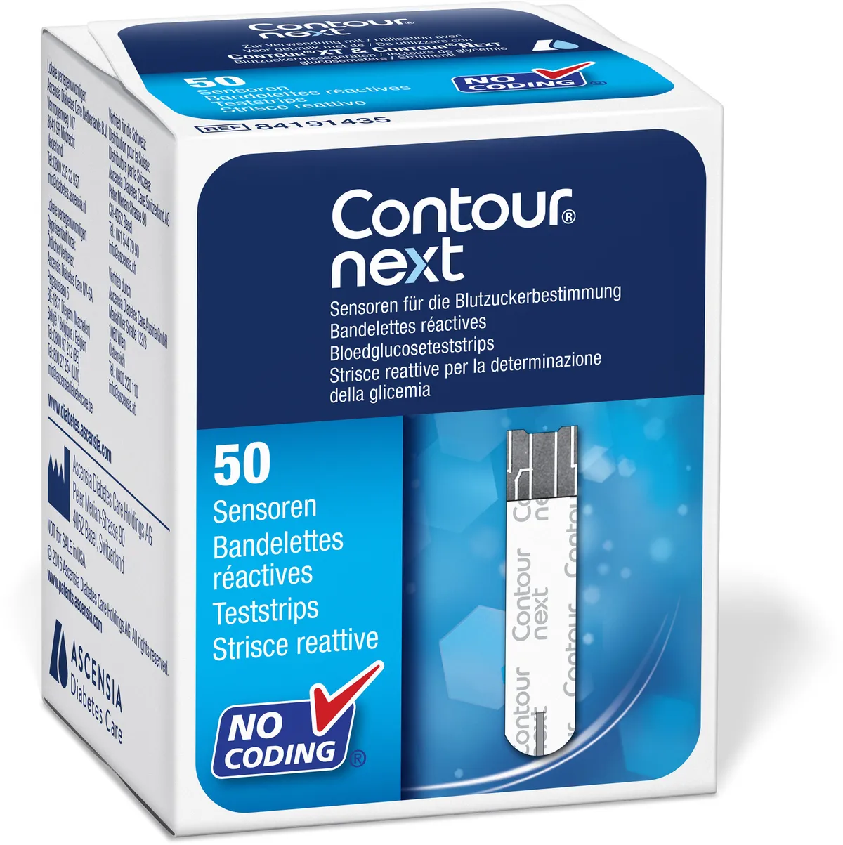 Ascensia Contour Next Bandelettes Reactives 50