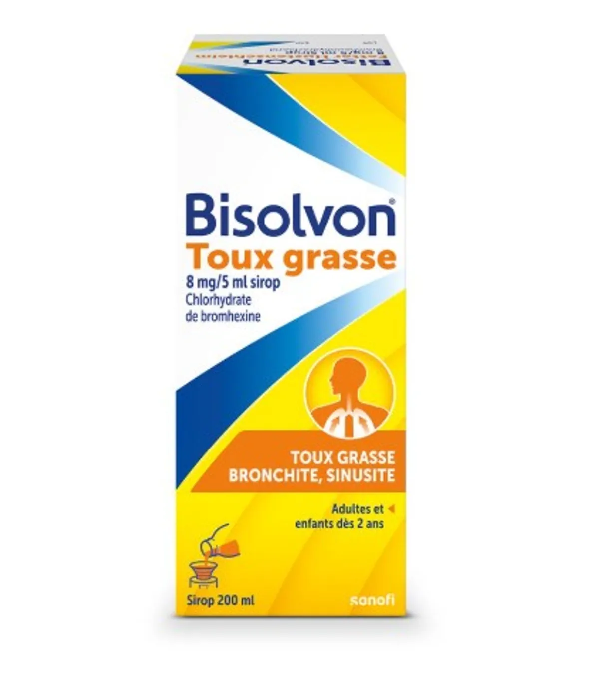 Bisolvon Toux Grasses 8mg/5ml Sirop 200ml