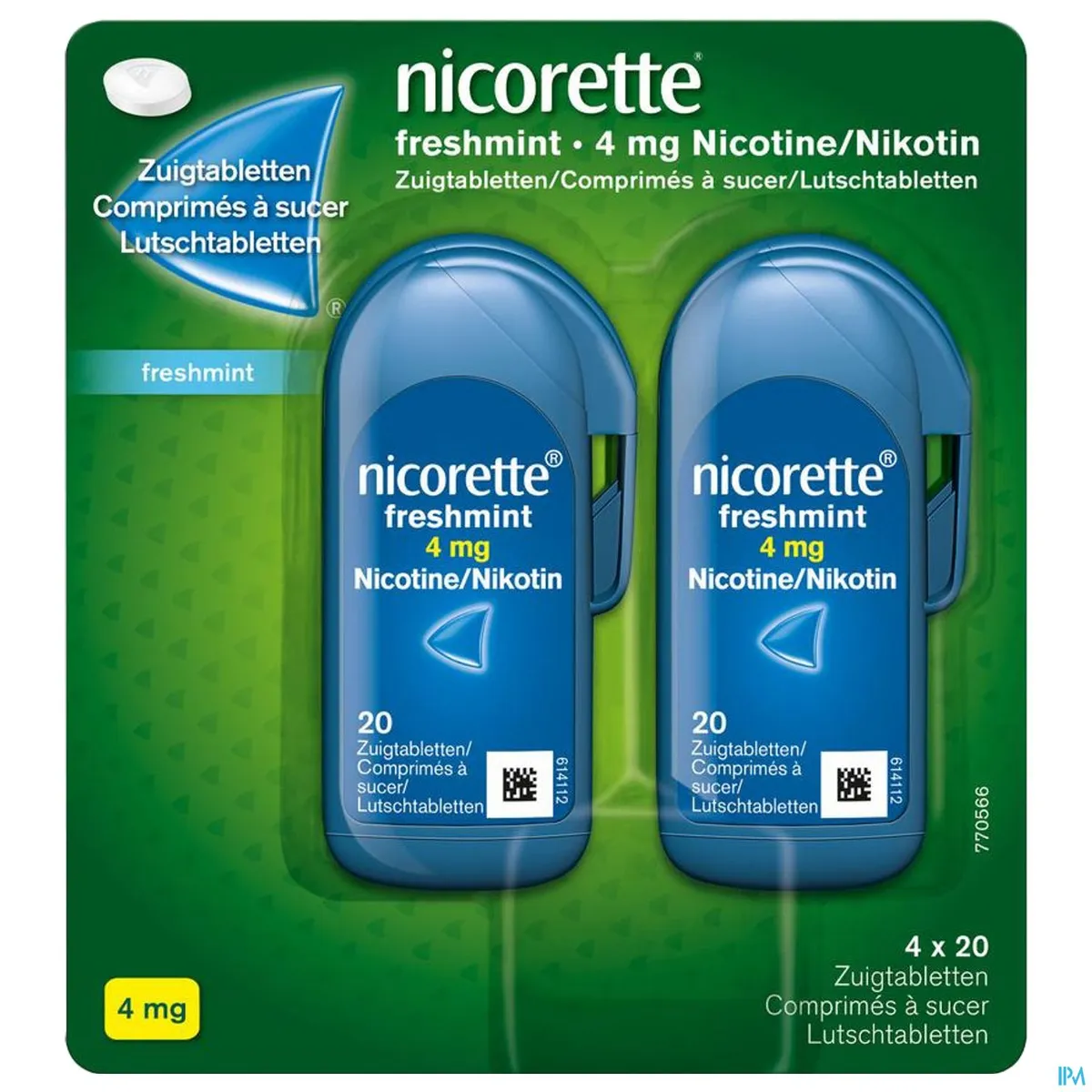 Nicorette Freshmint 4 Mg De Nicotine 80 Comprimés À Sucer