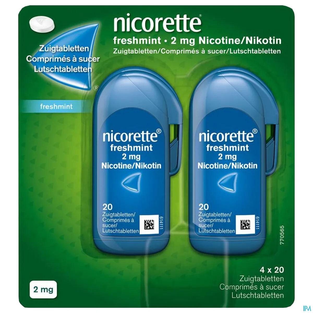 Nicorette Freshmint 2 Mg De Nicotine 80 Comprimés À Sucer