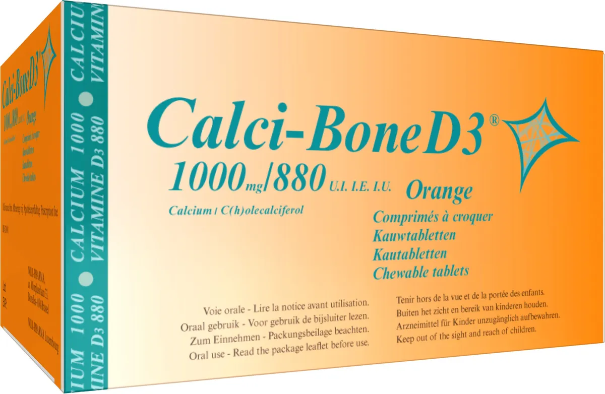 Calci Bone D3 90 Comprimés à Croquer