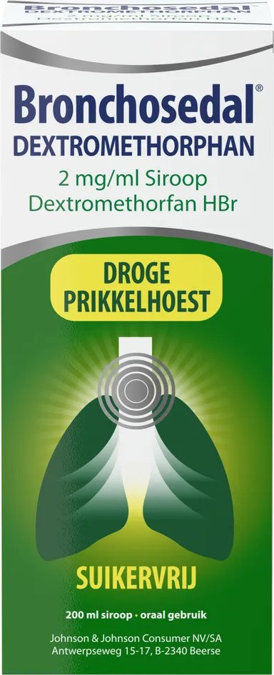 Bronchosedal Dextromethorphan 2mg/ml siroop 200ml