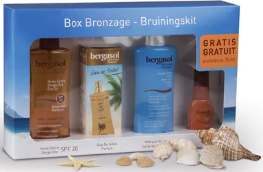 Bergasol Box Bronzage Huile (prix spécial + lait solaire pocketsize 25ml gratuit)