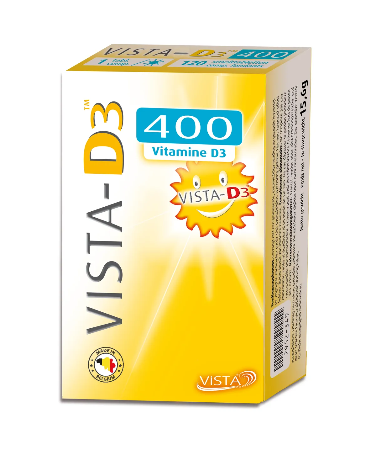 Vista-D3 Junior 400 UI 120 Comprimés Fondants