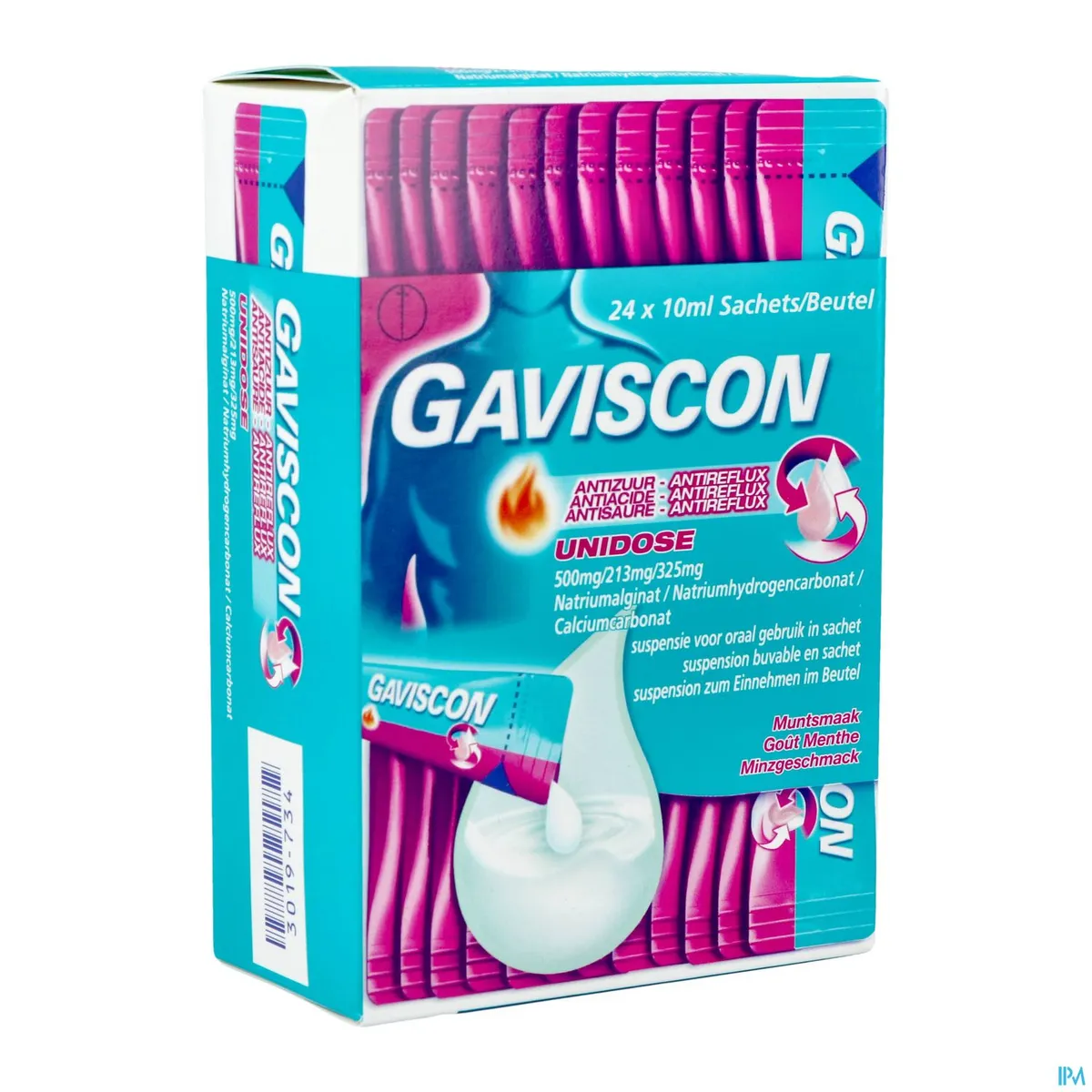 Gaviscon Antireflux drinkbare suspensie 24 zakjes