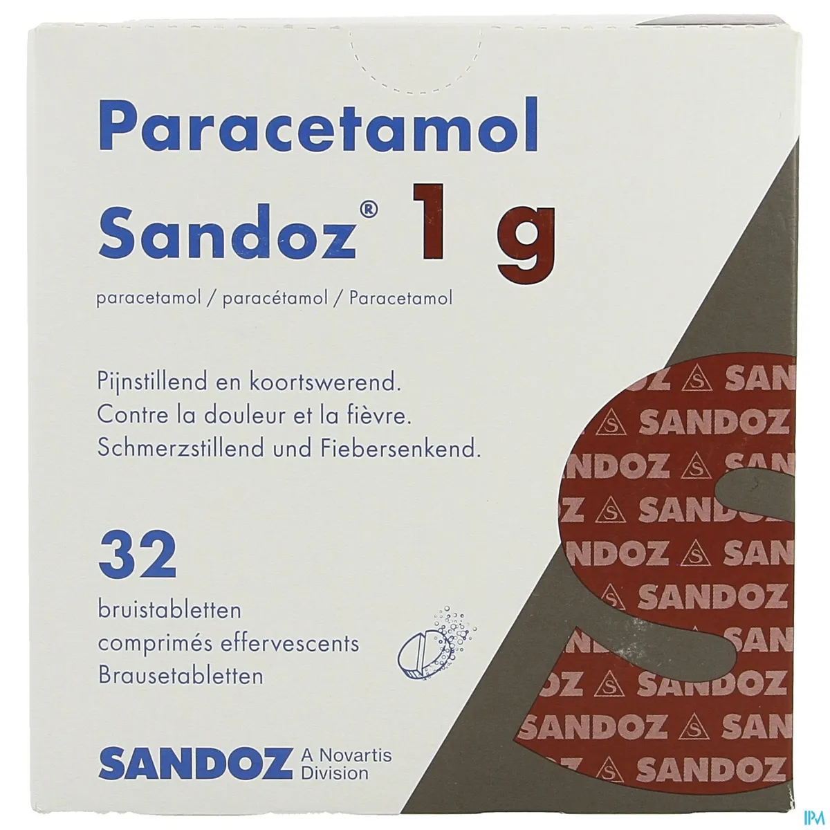 Paracetamol Sandoz 1g 32 Bruistabletten