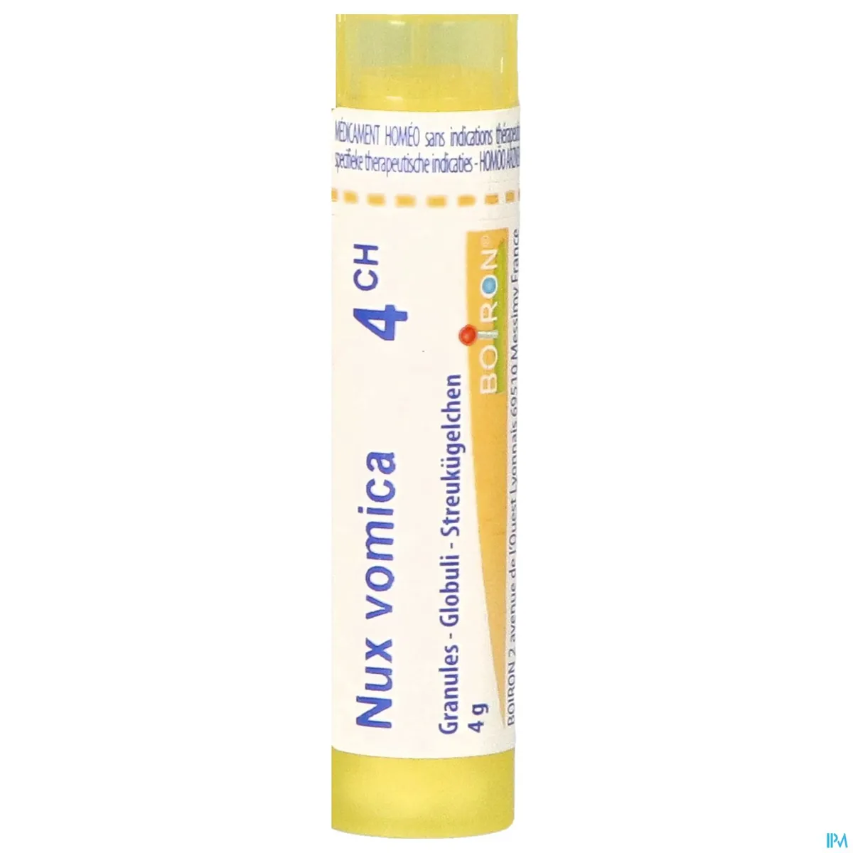 Nux Vomica 4CH Granules 4g Boiron