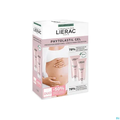 Lierac Phytolastil Preventieve Gel Tegen Striemen Duo 2x200ml (2e product voor -50%)