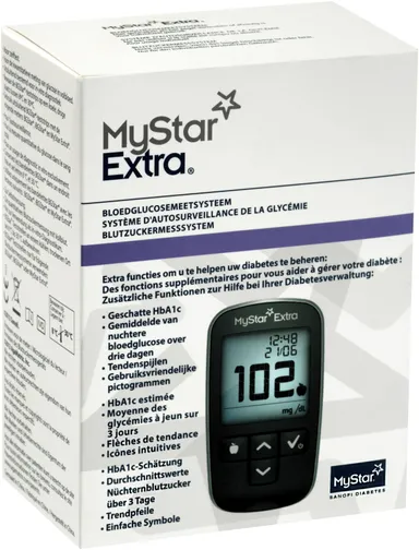 Mystar Extra Autosurveillance Glycemie Kit