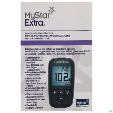 Mystar Extra Bloedglucose Meetsysteem Kit