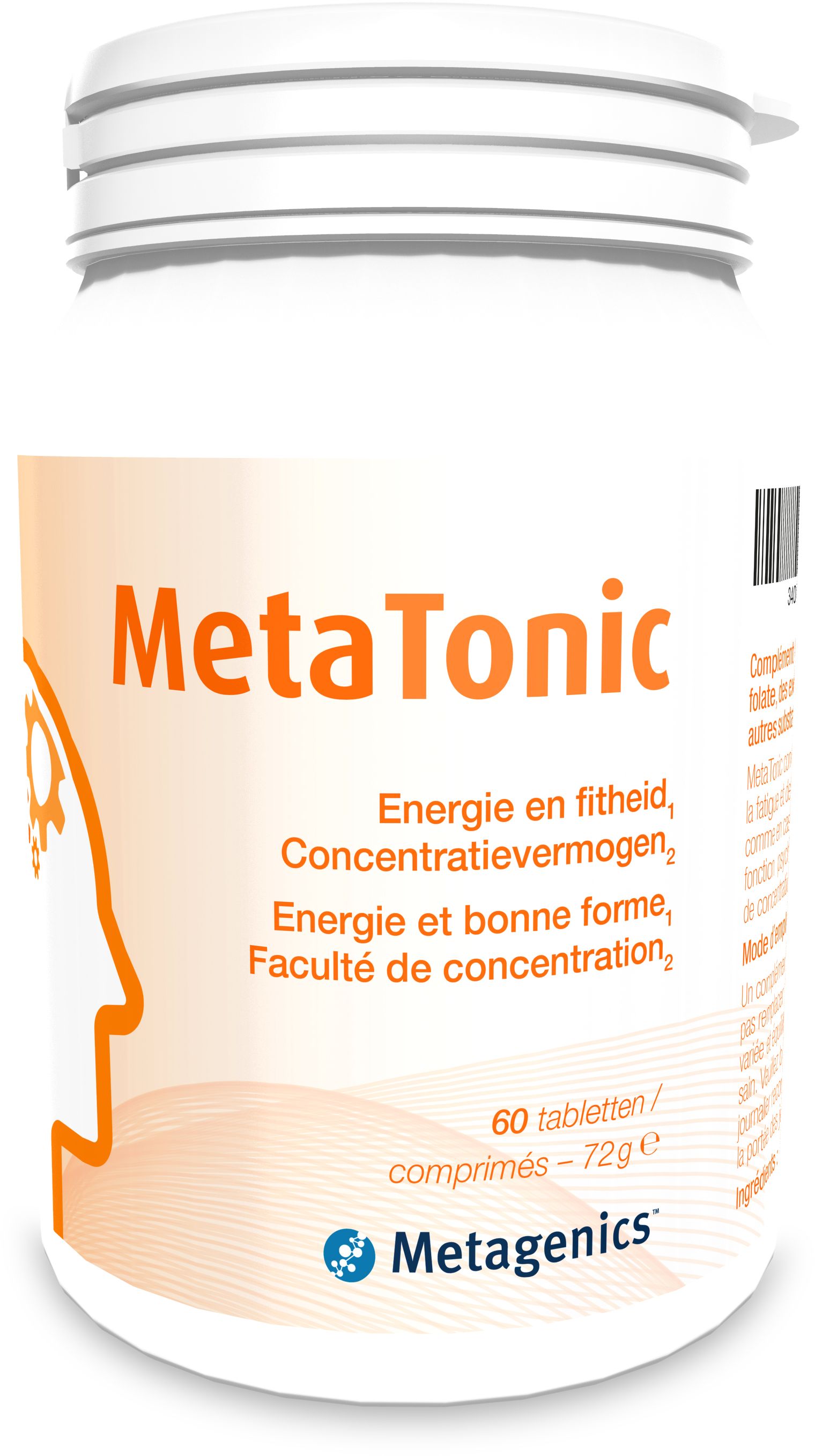 MetaTonic 60 Tabletten - Vermoeidheid - Herstel | Online parafarmacie ...