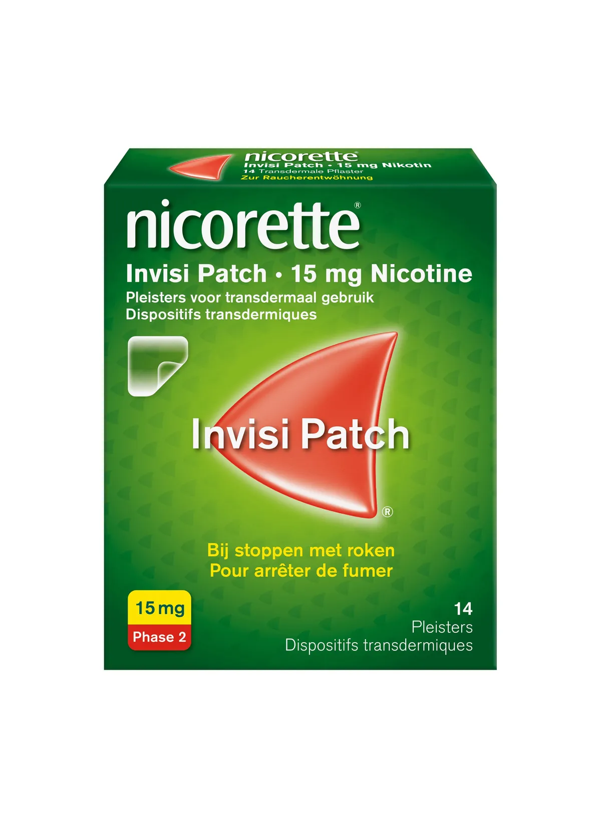 Nicorette Invisi Patch 15mg De Nicotine 14 Patches