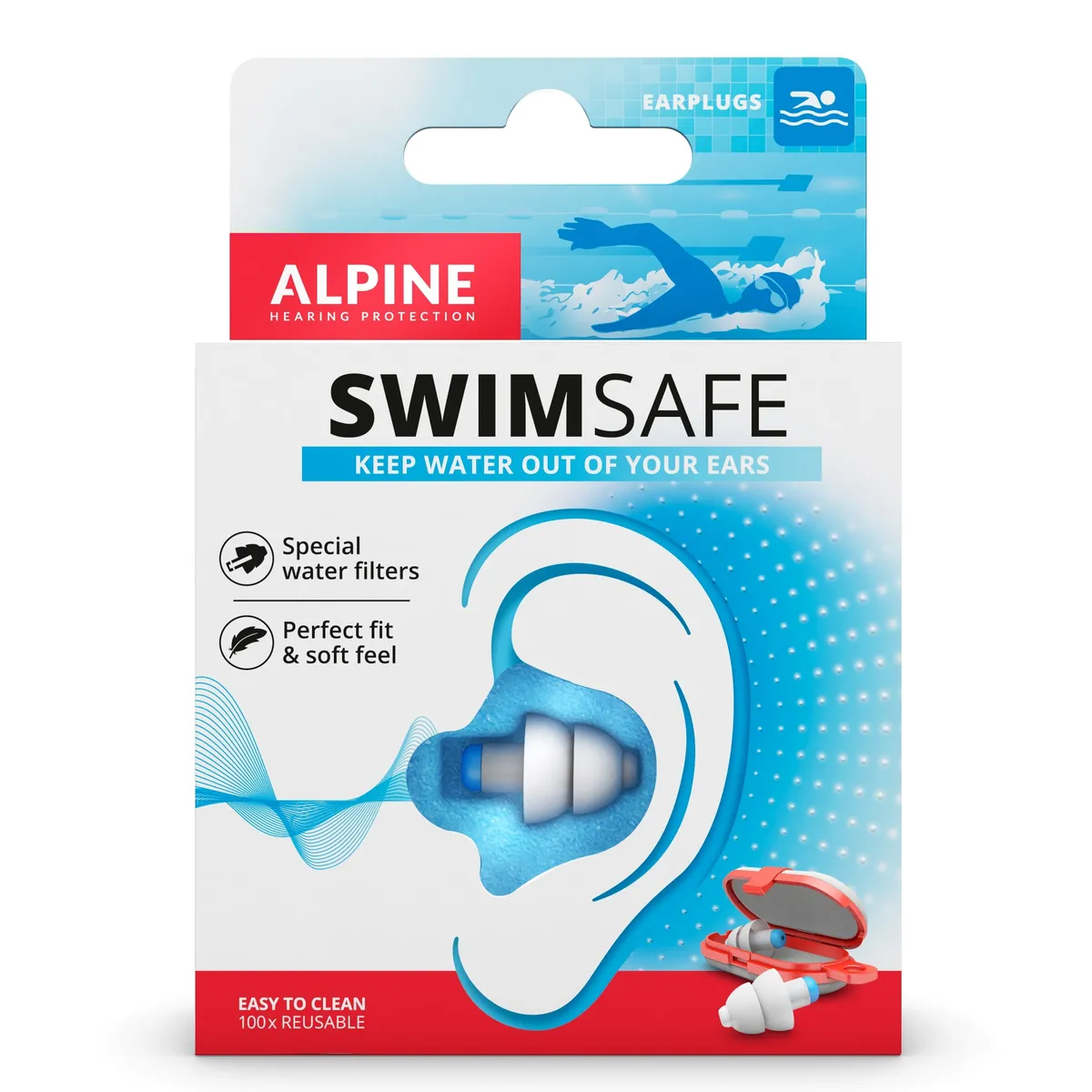 Alpine SwimSafe Bouchons d'Oreilles 1 Paire