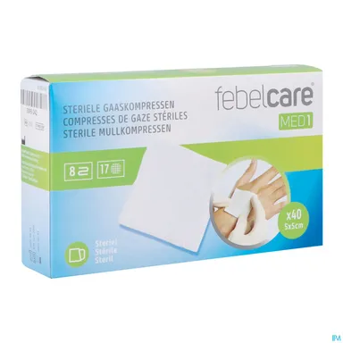 Febelcare MED1 40 Steriele Gaaskompressen 5x5cm