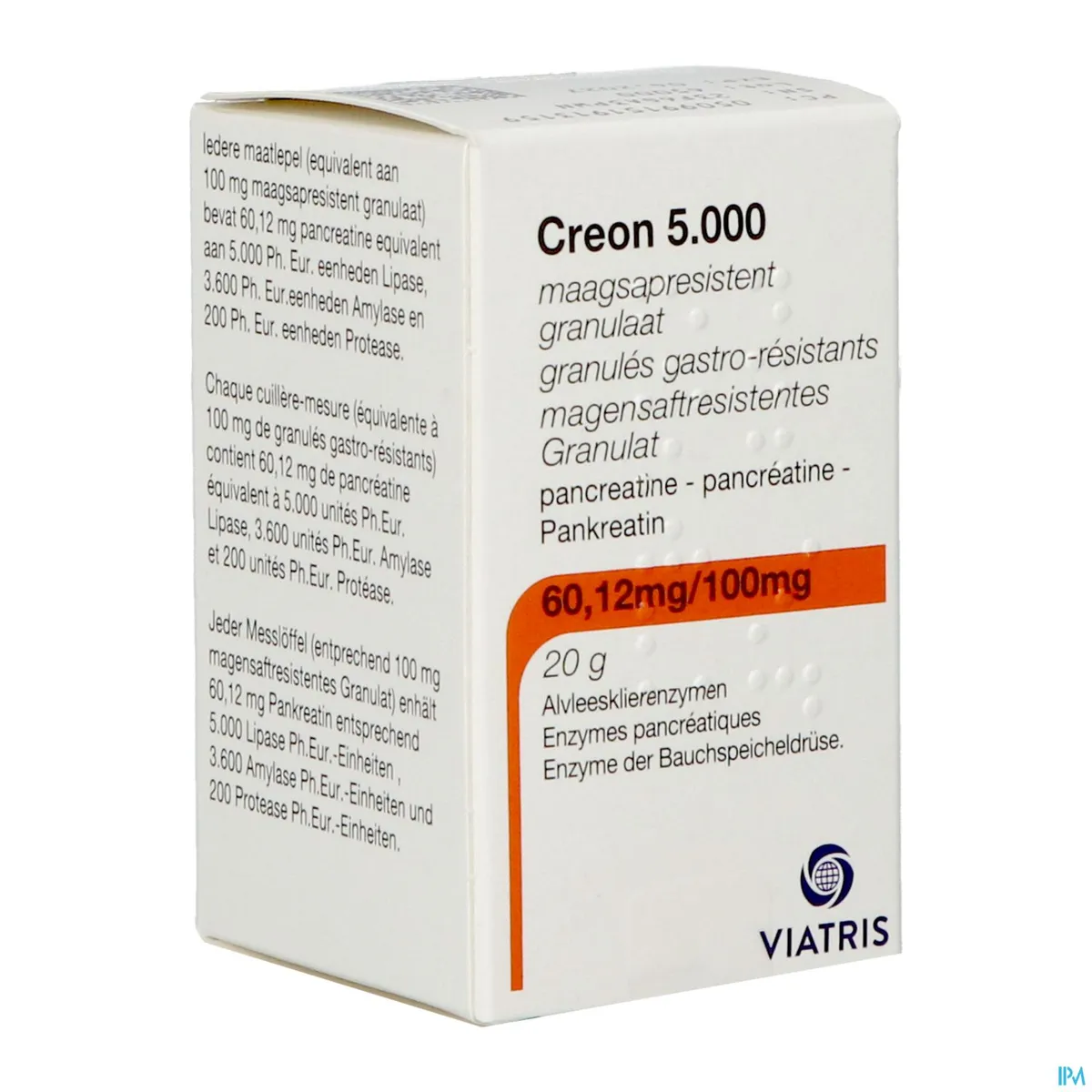 Creon 5000 Maagsapresistente Granulen 20g