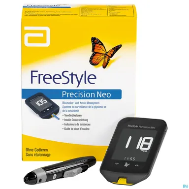 Freestyle Precision Neo Glucometer + 10 Teststrips