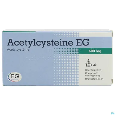 Acetylcysteine EG 600mg 30 Bruistabletten
