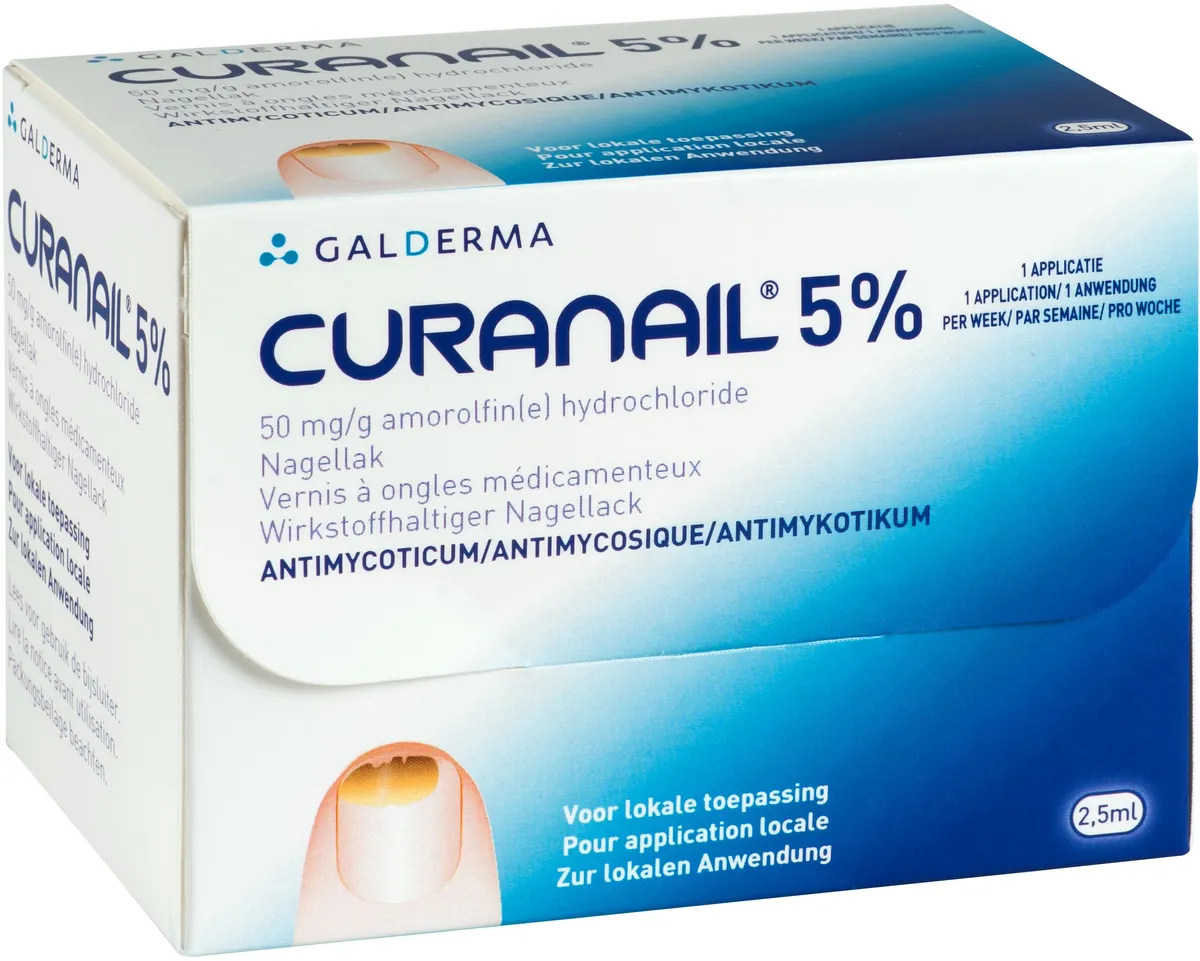 Curanail 50mg/g Vernis à Ongles Médical 2,5ml