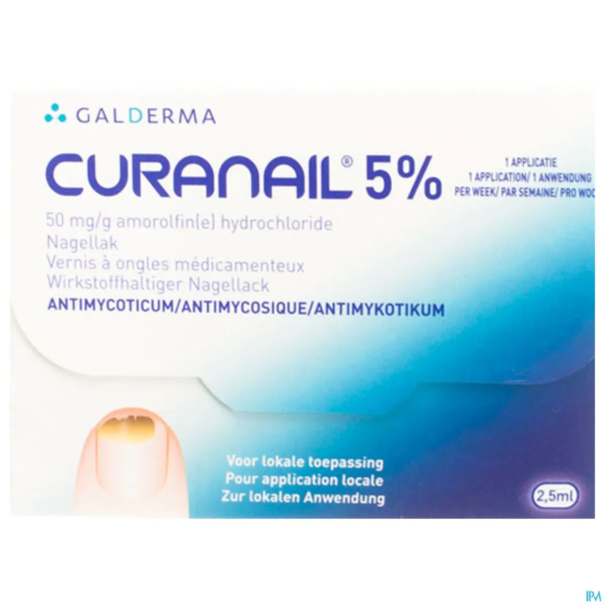 Curanail 50mg/g Medische Nagellak 2,5ml