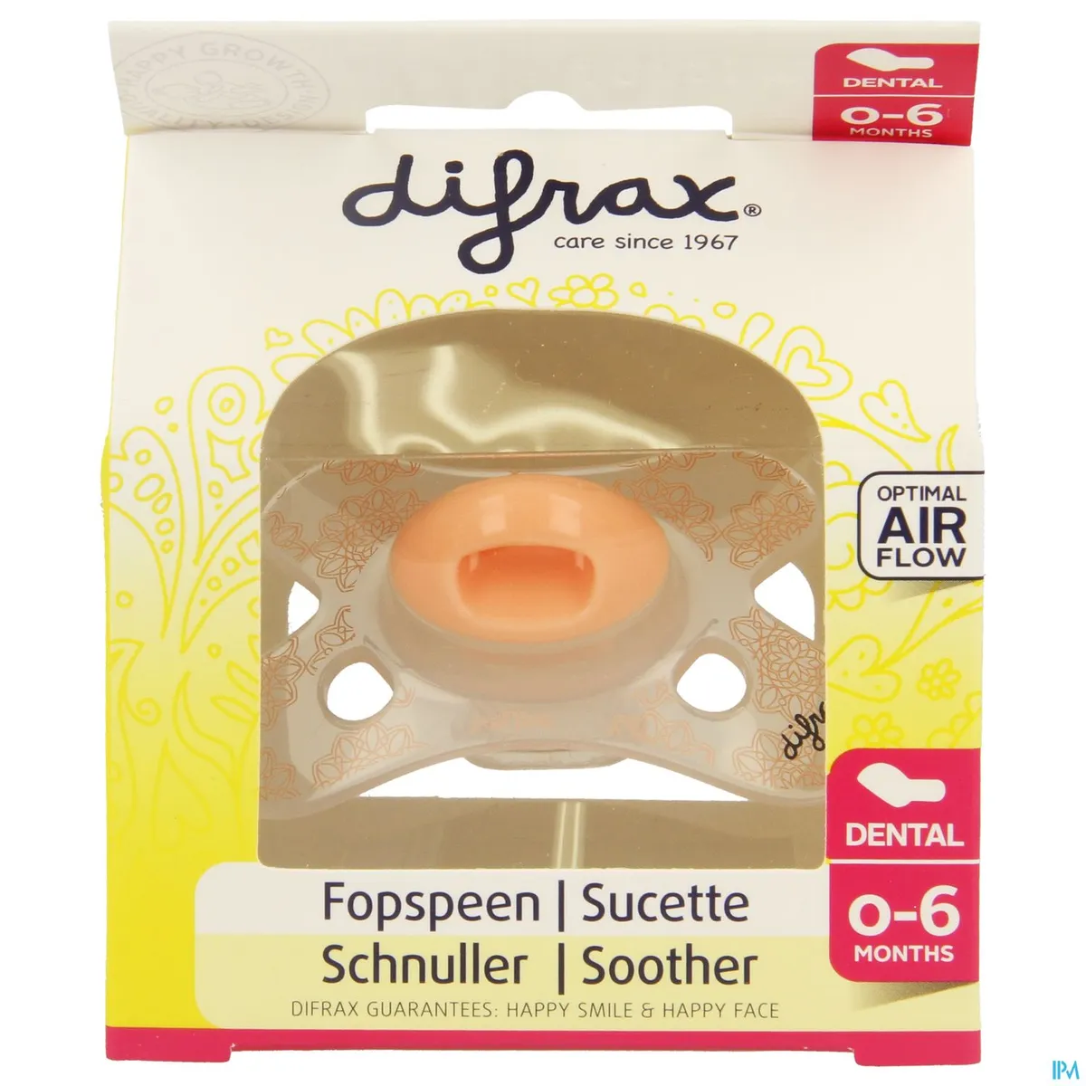 Difrax Fopspeen Silicoon Mini-dental Girl 0-6m 799