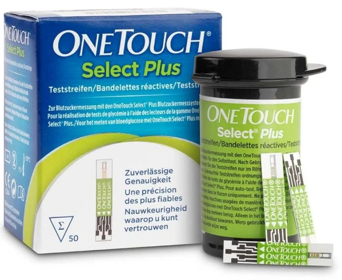 OneTouch Select Plus 50 Bandelettes Réactives