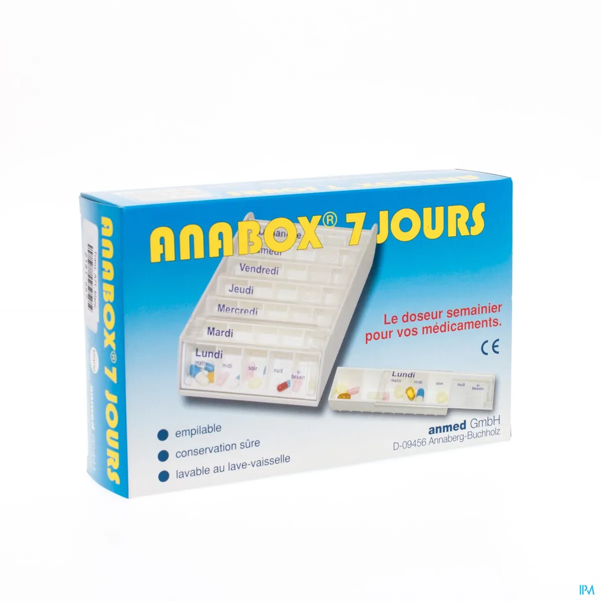 Anabox Pillendoosje Wit 7 Dagen