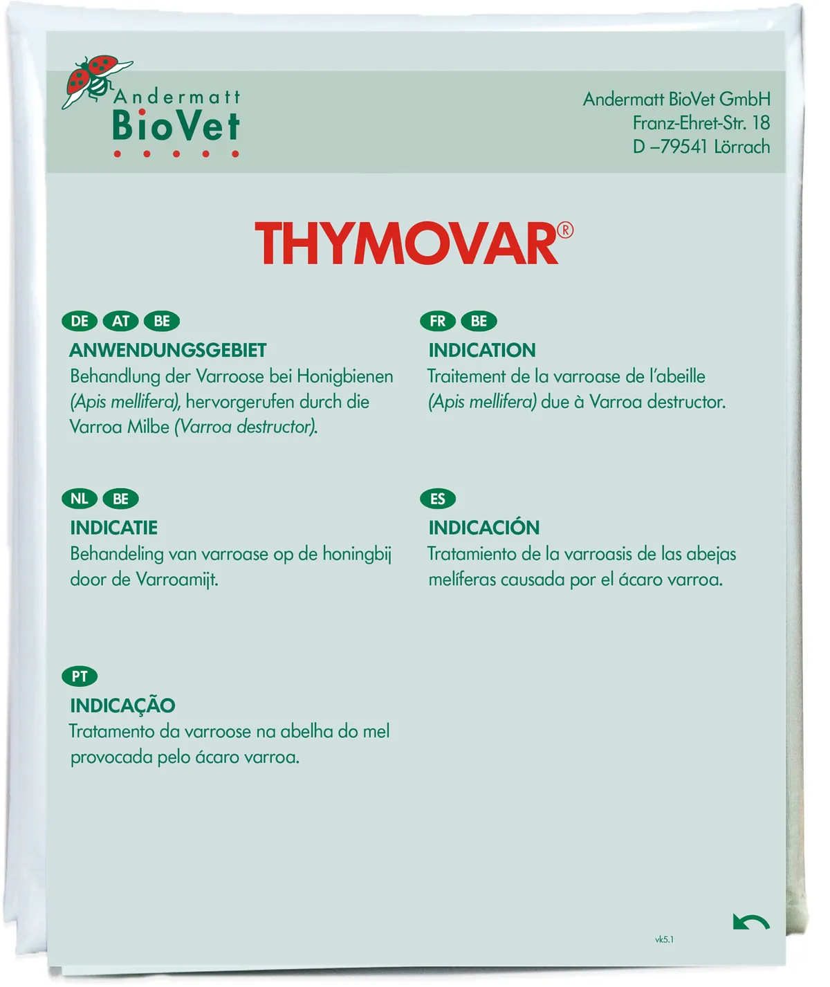 Thymovar Wafers 15g 2x5