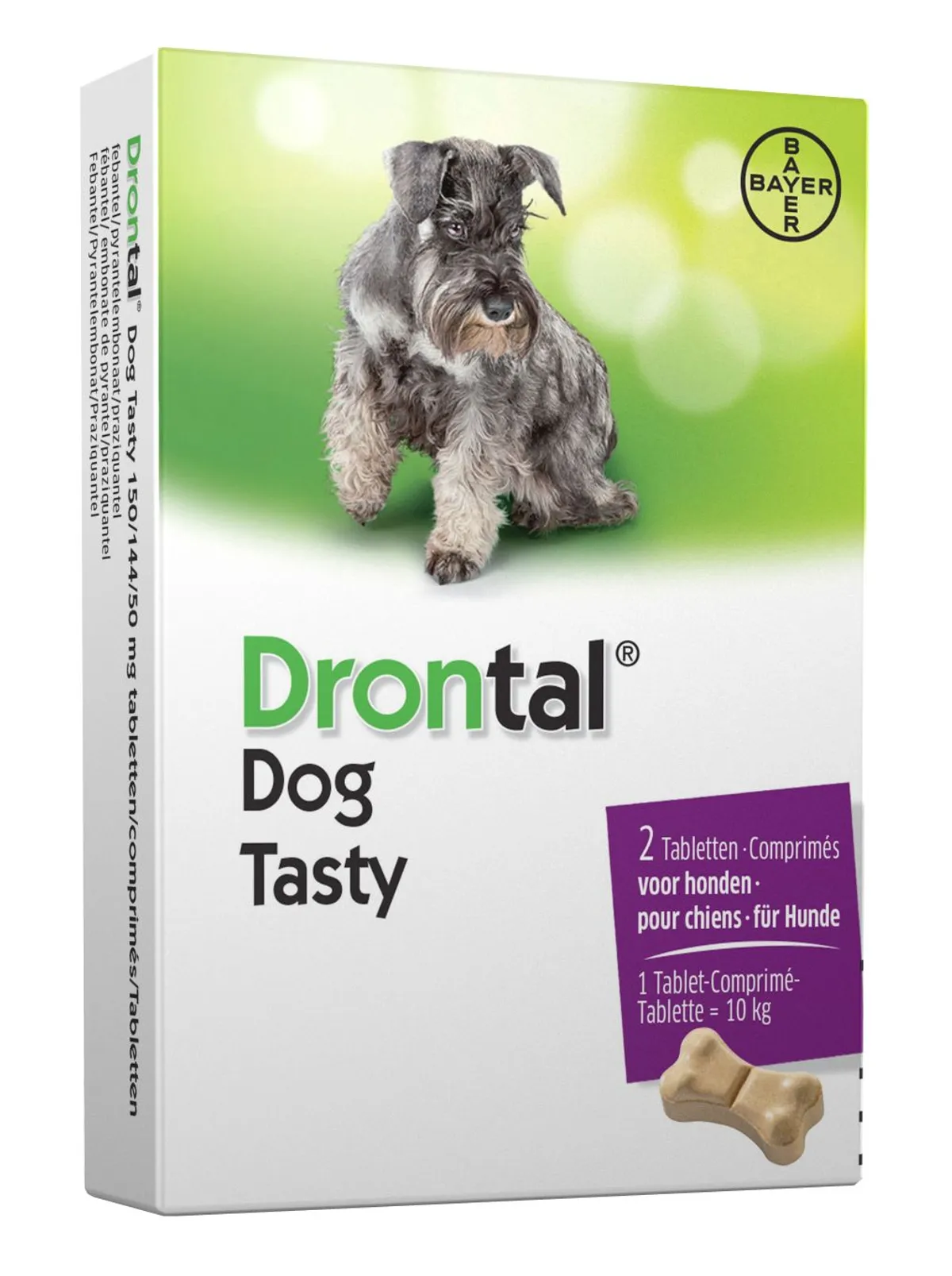 Drontal Tasty Bone 150/144/5mg 10kg Dog Comp 2
