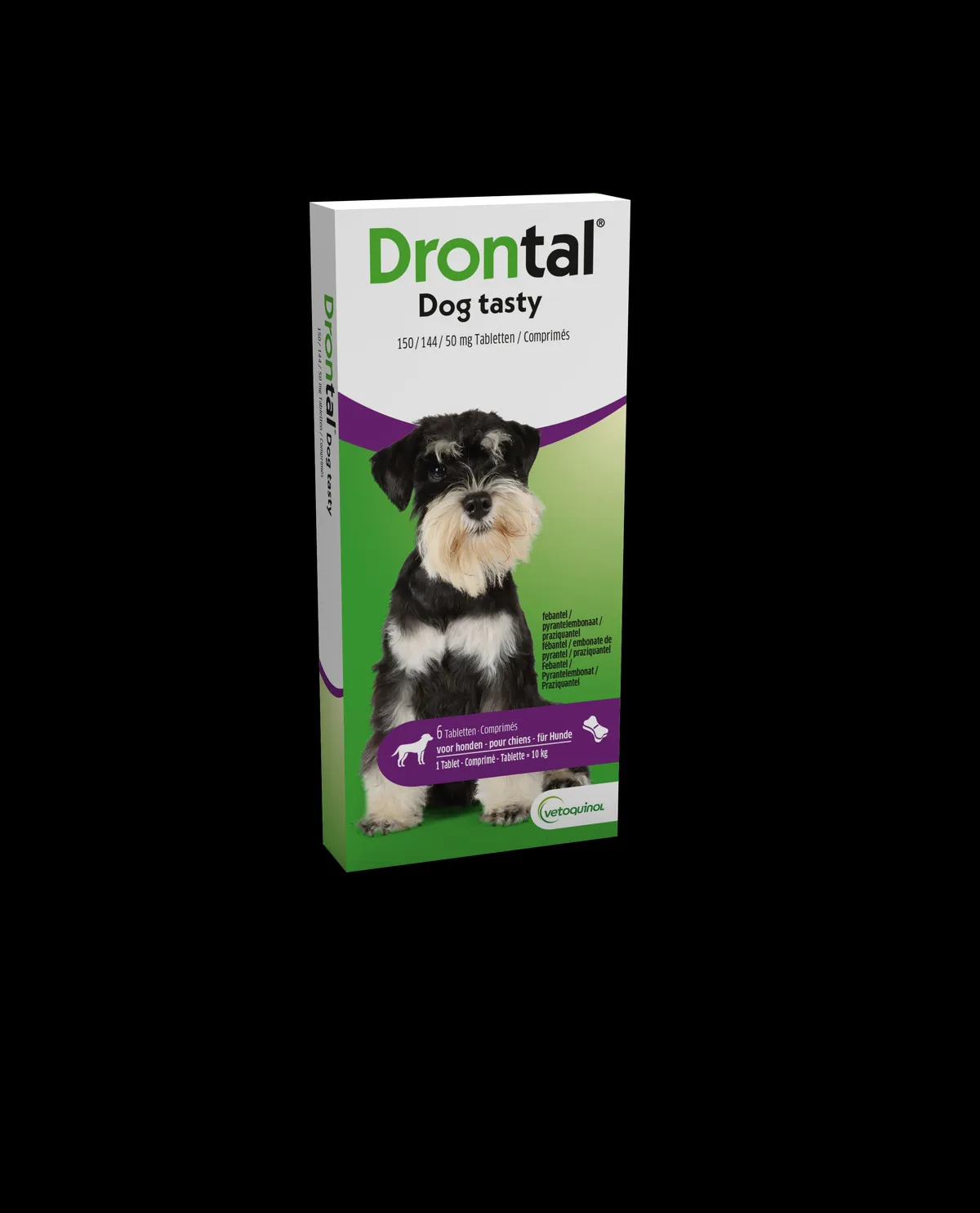 Drontal Tasty Bone 150/144/5mg 10kg Dog Comp 6