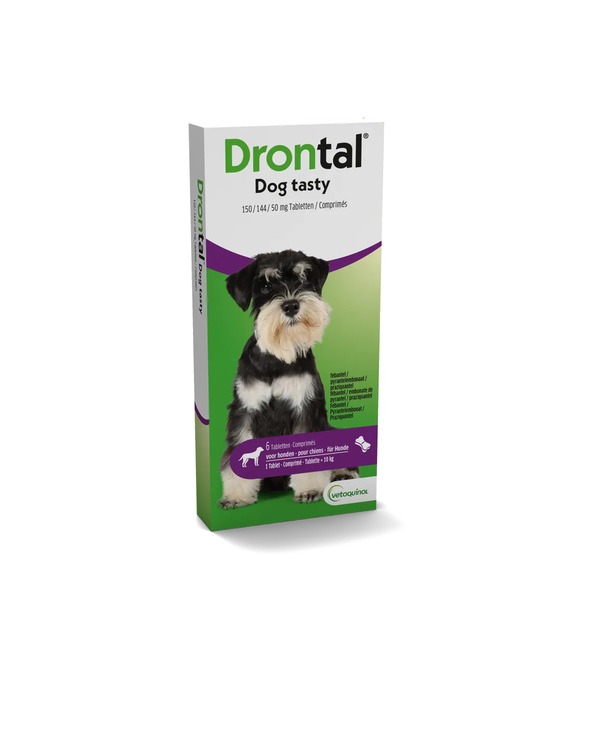Drontal Tasty Bone 150/144/5mg 10kg Dog Comp 6