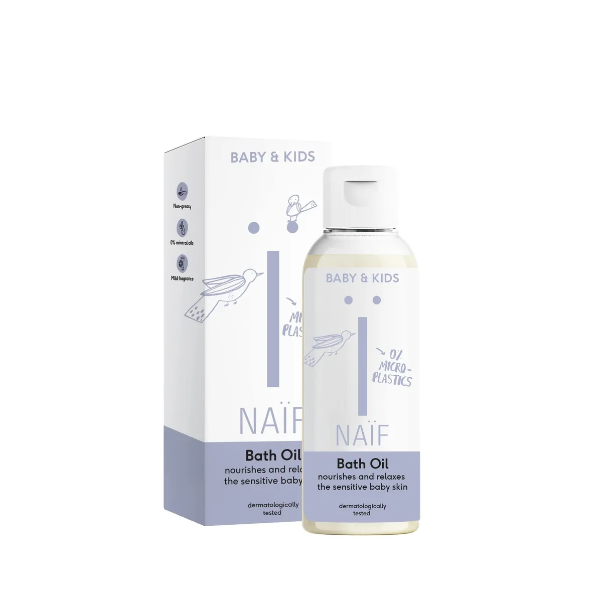 NAIF Huile de Bain Douce 100ml