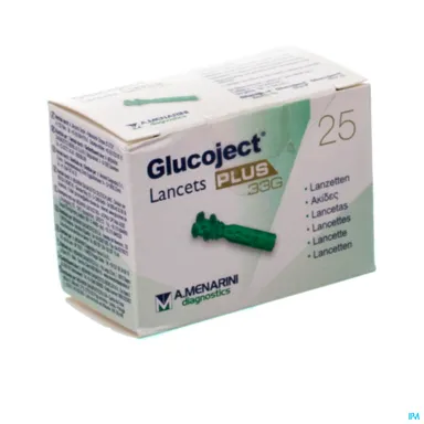 Glucoject Lancets Plus 33g 25 44115