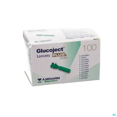 Glucoject Lancets Plus 33g 100 44121