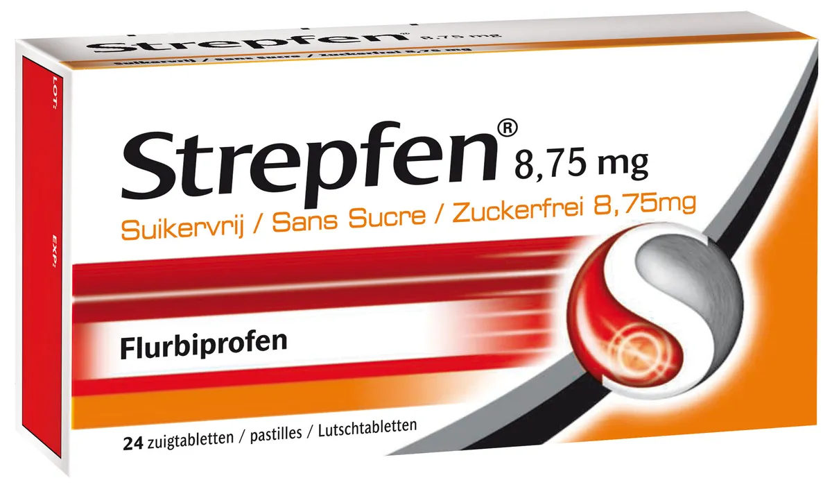 Strepfen 8,75mg 24 Pastilles Sans Sucre