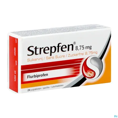 Strepfen 8,75 mg 24 Pastilles Zonder Suiker
