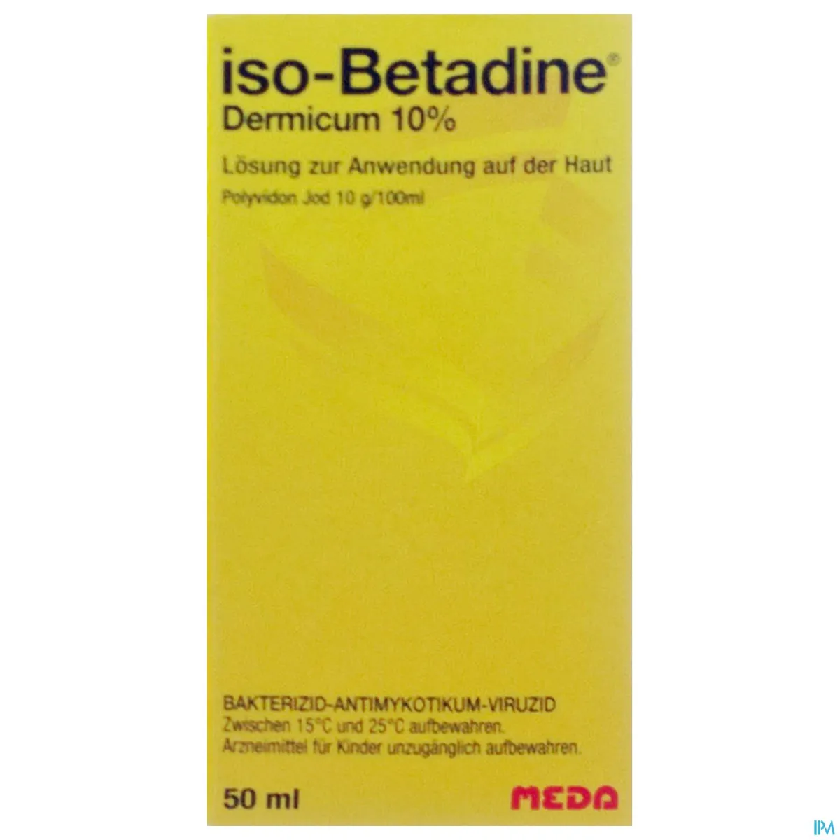 iso-Betadine Dermicum 10% Oplossing voor Cutaan Gebruik 50ml