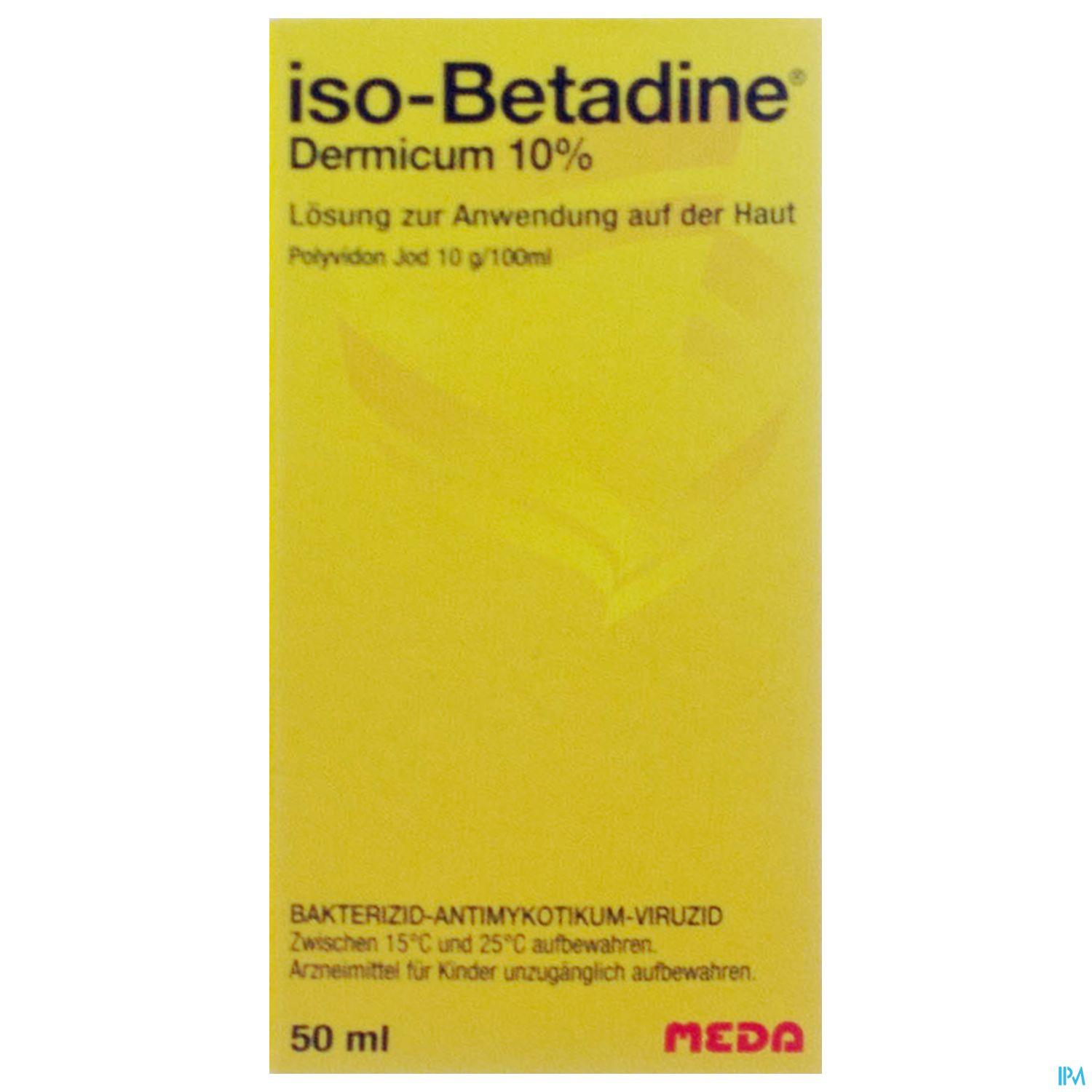 iso-Betadine Dermicum 10% Oplossing voor Cutaan Gebruik 50ml ...