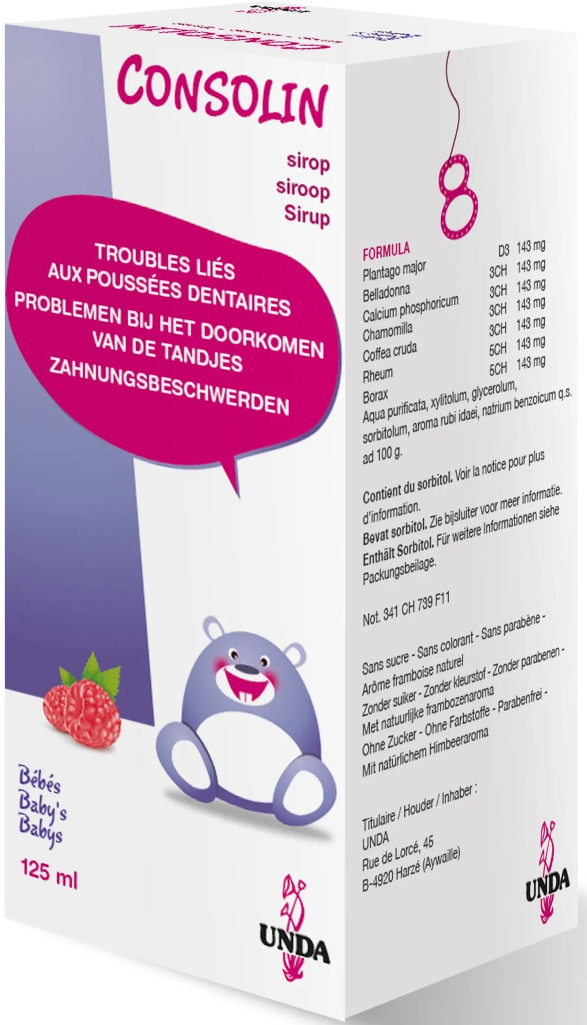 Consolin Sirop Enfants 125ml Unda