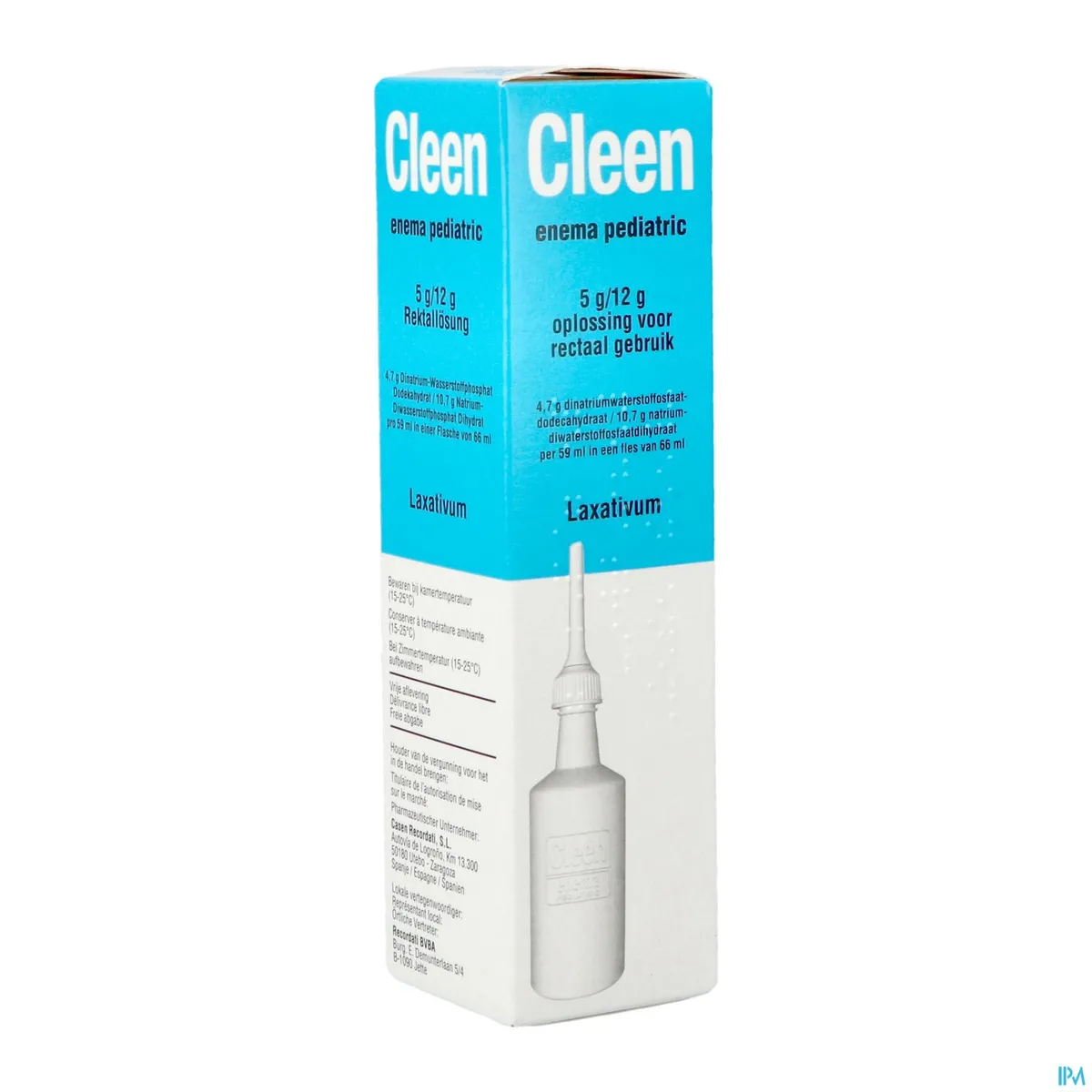 Cleen Enema Pediatric 5g/12g Rectaal Oplossing 66ml