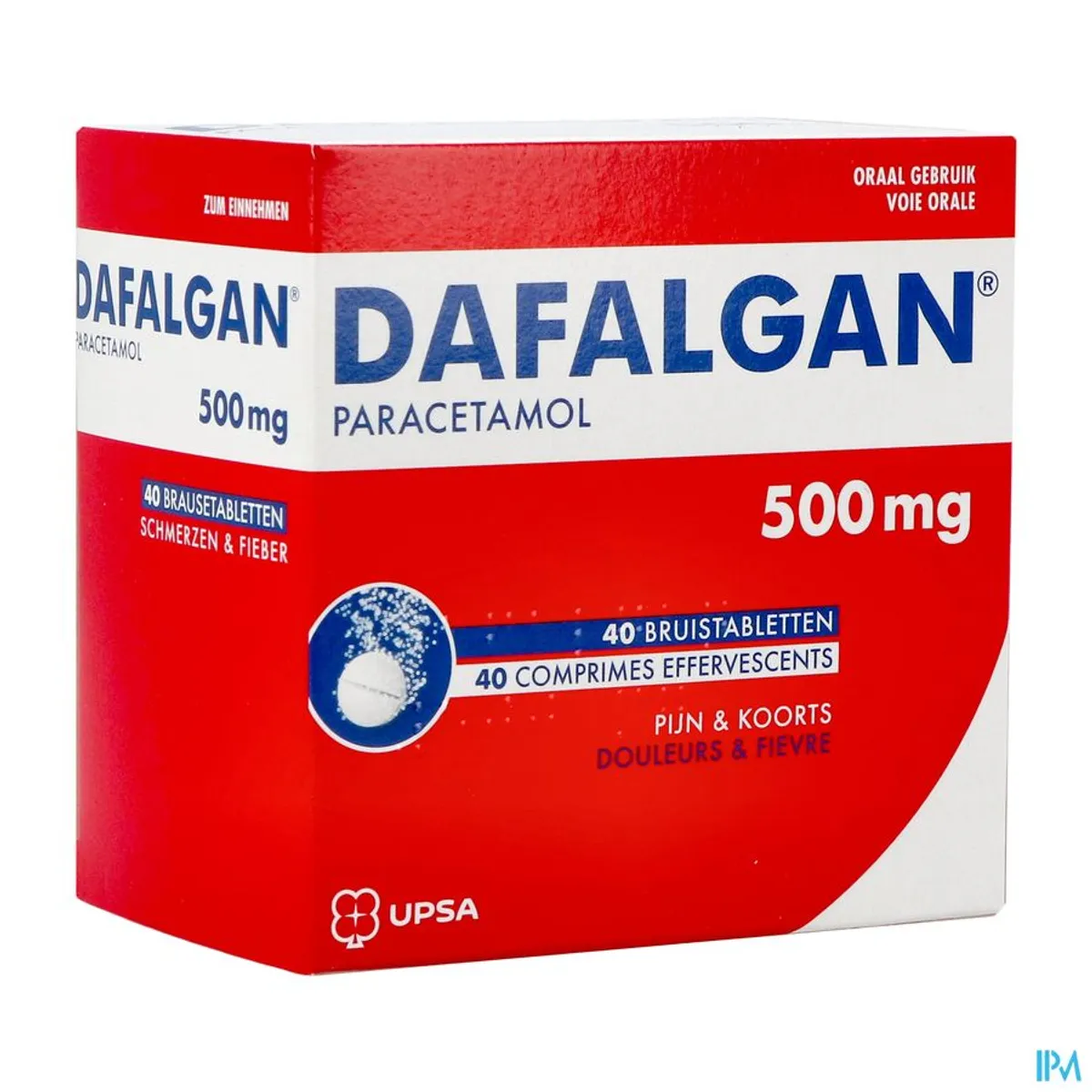 Dafalgan 500mg 40 Comprimés Effervescents