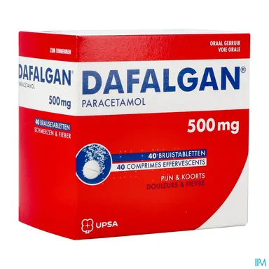 Dafalgan 500mg 40 Bruistabletten