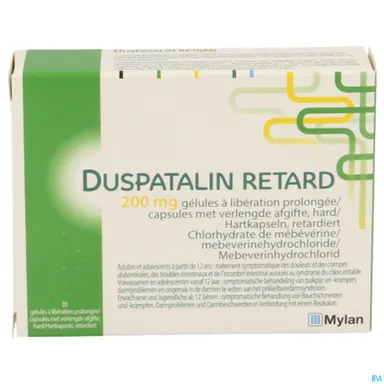 Duspatalin Retard 200mg 30 Gélules