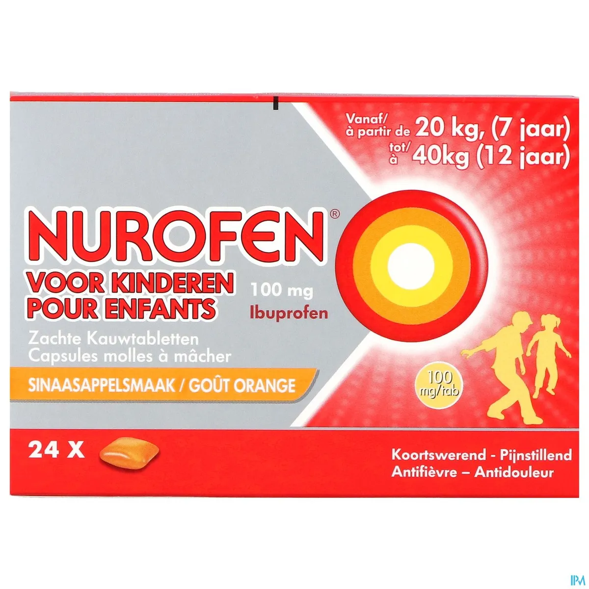 Nurofen Kinderen 100mg 24 Zachte Kauwcapsules