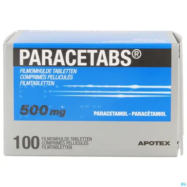 Paracetabs Forte 500mg 100 Comprimés